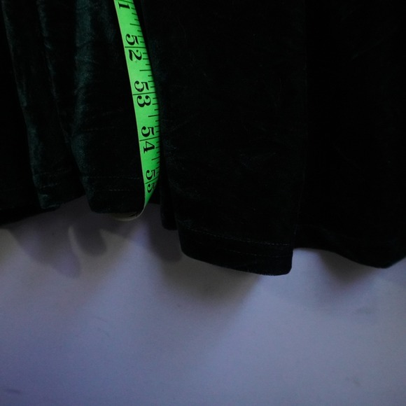 Urban Coco Emerald Green Velvet Long Sleeve Wrap Maxi Dress Fairy Holiday Party - Picture 13 of 14